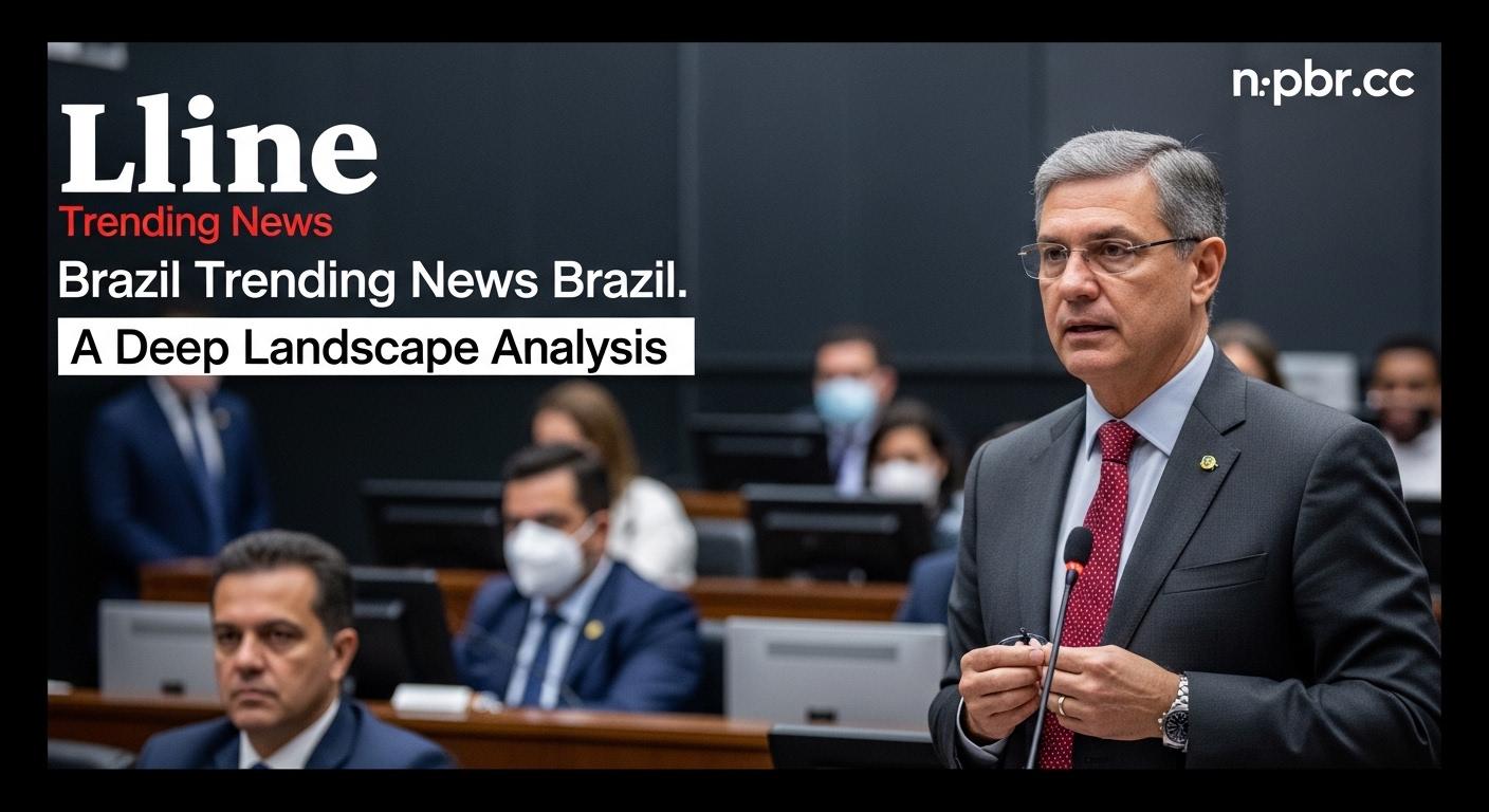 Brazilian newsroom with data visuals and trend graphics