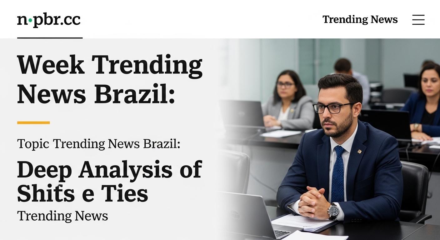 Brazilian skyline with financial graphs and crowd silhouette symbolizing analysis of current events