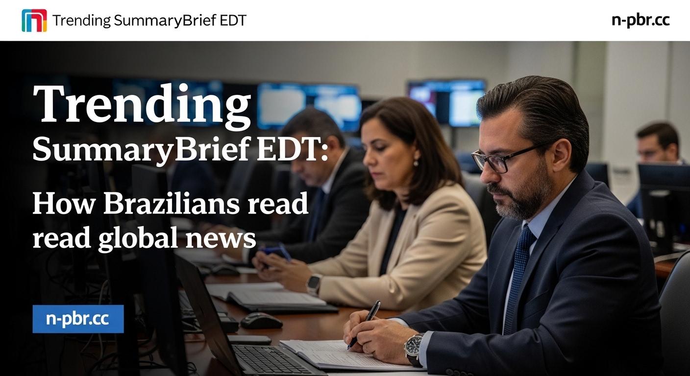 Brazilian reader on a mobile device reading the Trending SummaryBrief EDT digest