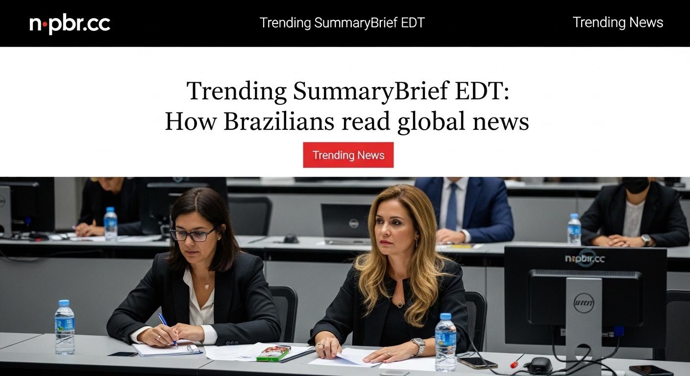 Brazilian reader on a mobile device reading the Trending SummaryBrief EDT digest