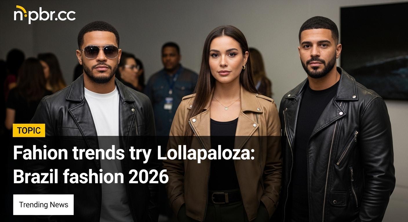 Festival fashion at Lollapalooza Brazil 2026: neon colors, denim, and sun-ready accessories in a crowded outdoor venue.