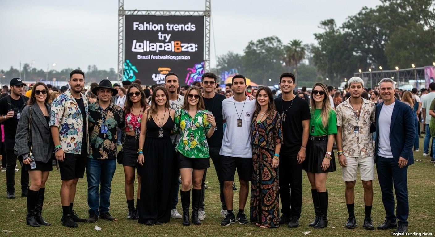 Crowd at Lollapalooza Brazil 2026 wearing colorful streetwear