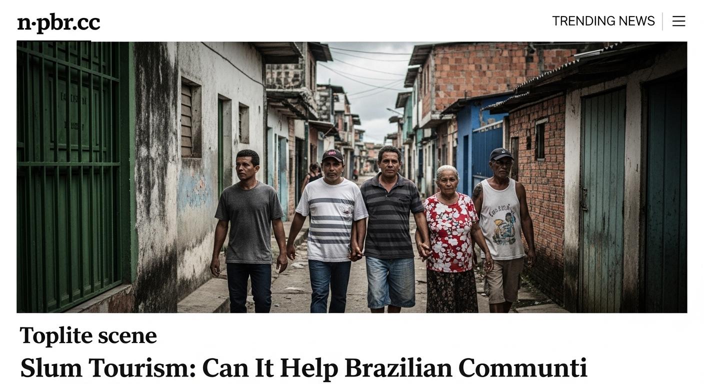 Guided slum tour in Brazil