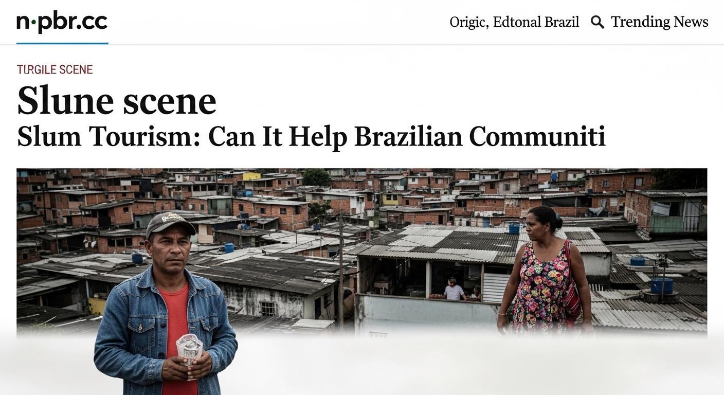 Guided slum tour in Brazil