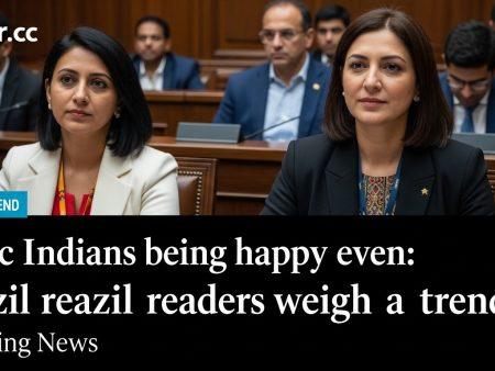 Indians being happy even: Brazil readers weigh a trend