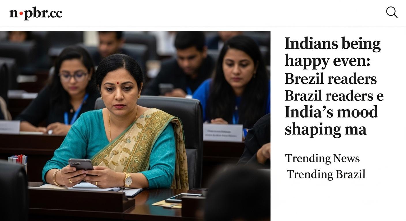 Graphic of global markets linking India mood and Brazil business in a professional newsroom style