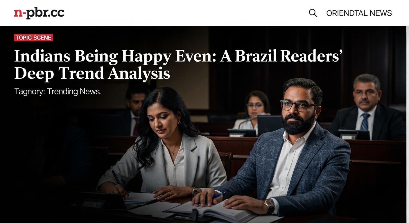 Smiling Indian group with Brazil-inspired visual data overlays