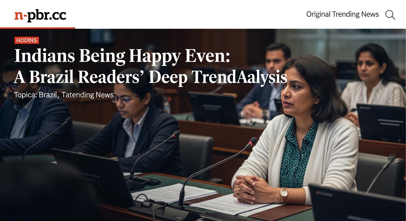 Smiling Indian group with Brazil-inspired visual data overlays