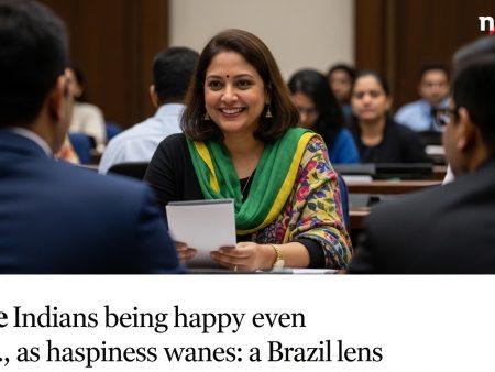Indians being happy even as happiness wanes: a Brazil lens