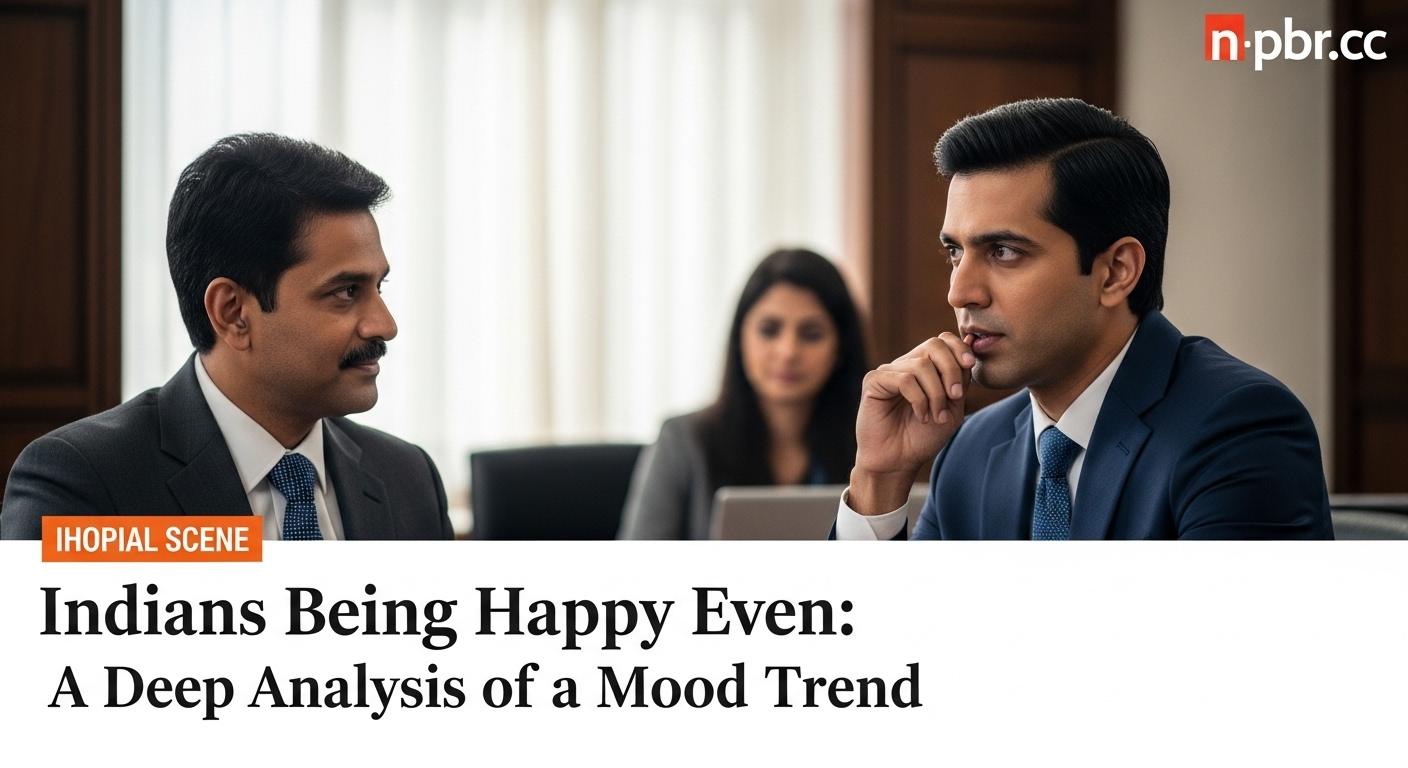 Editorial collage of happiness cues in India and Brazil with data visuals