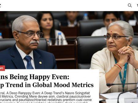 Indians Being Happy Even: A Deep Trend in Global Mood Metrics