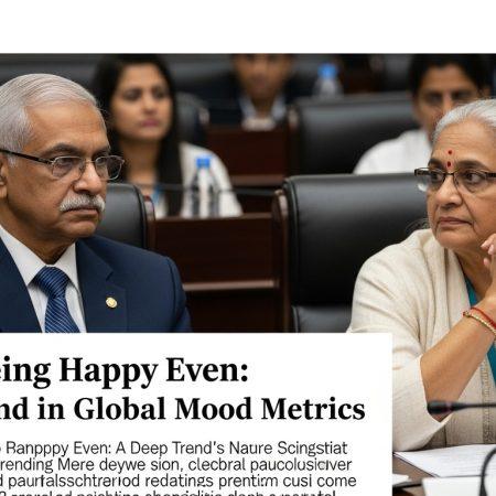 Indians Being Happy Even: A Deep Trend in Global Mood Metrics