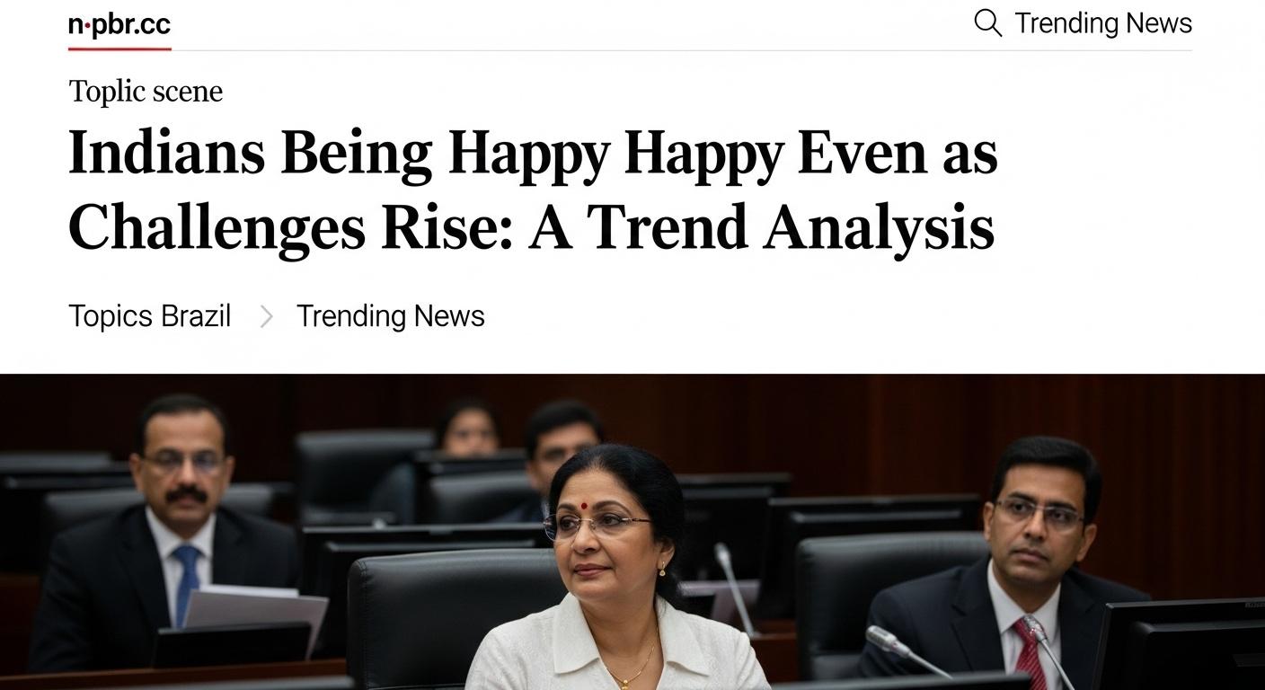 Mood indicators and cityscapes representing India and Brazil