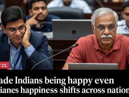 Indians being happy even as happiness shifts across nations