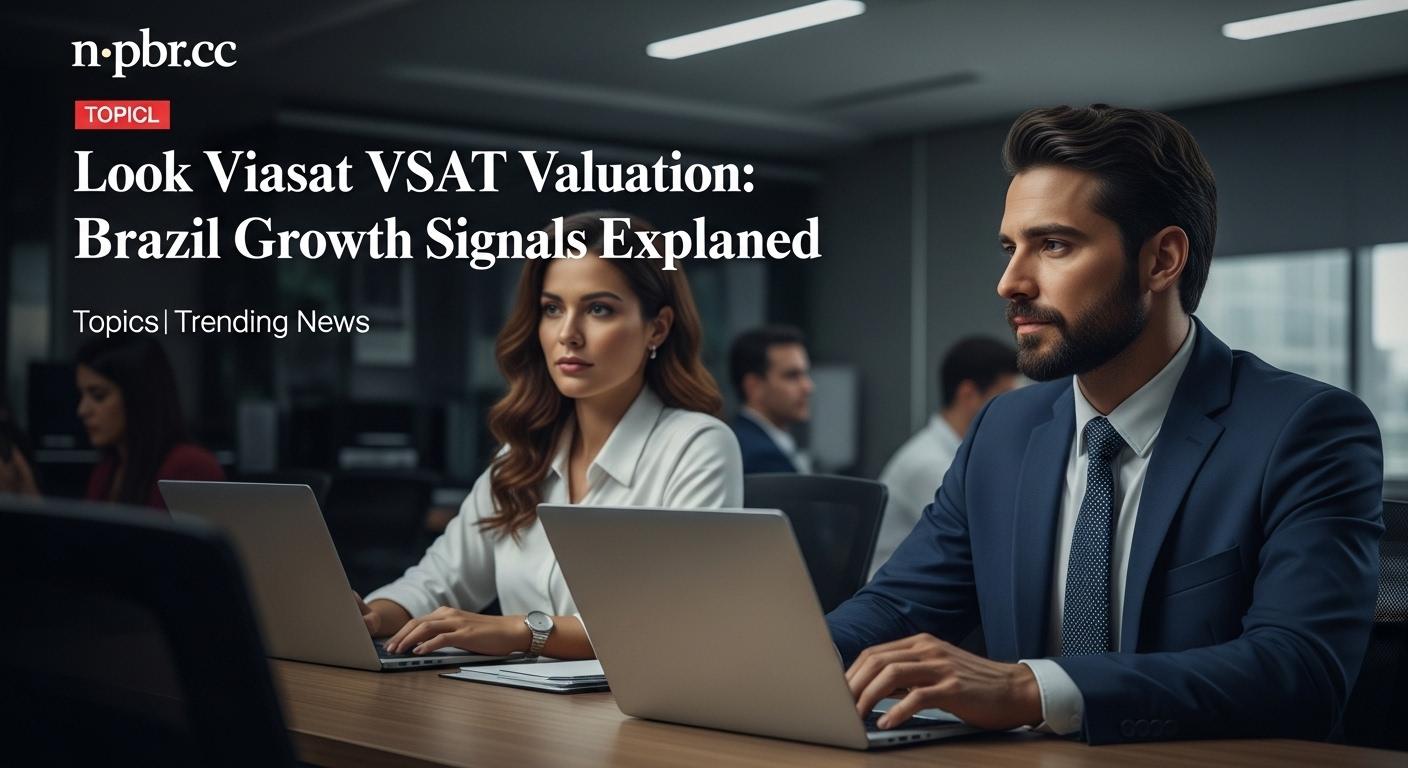 Data dashboard over Brazil map illustrating rising valuations in satellite connectivity and in-flight Wi-Fi deals.