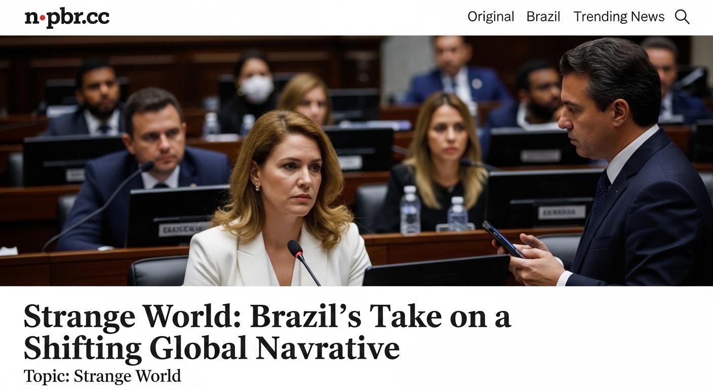 Brazilian newsroom analyzing global narratives shaping local sports discourse.